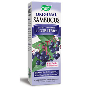 Sambucus Black Elderberry Syrup, Value Size, 8 oz, Nature's Way