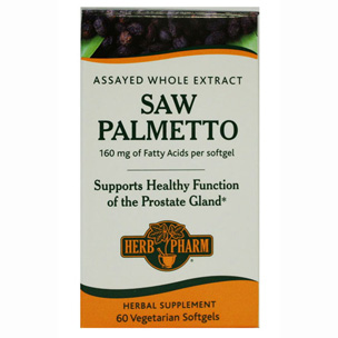 Saw Palmetto 160 mg, 60 Vegetarian Softgels, Herb Pharm