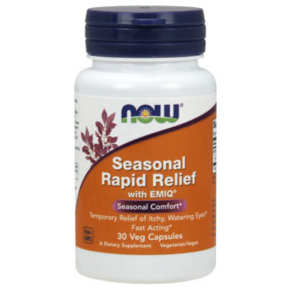Seasonal Rapid Relief, With EMIQ, 30 Vegetarian Capsules, NOW Foods