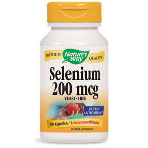Selenium 200mcg Yeast-Free 100 caps from Nature's Way