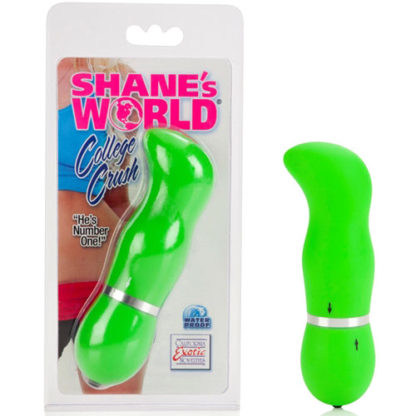 Shane's World College Crush Vibrator, Green, California Exotic Novelties