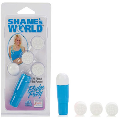 Shane's World Pledge Party Massager, Blue, California Exotic Novelties