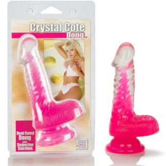 Silicone Crystal Cote Dong - Fuchsia, California Exotic Novelties
