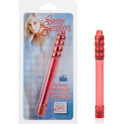 Slender Sensations Ultra-thin Vibe - Red, California Exotic Novelties