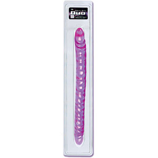 Slim Jim Duo 17 Veined Super Slim Dong - Reflective Gel, California Exotic Novelties
