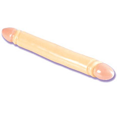 Smooth Double Dong 12 Inch - Ivory Duo, California Exotic Novelties