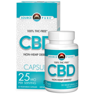 Source Pure CBD 25 mg, 30 Vegetarian Capsules, Source Naturals