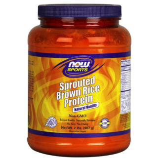 Sprouted Brown Rice Protein - Vanilla, 2 lb, NOW Foods