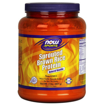 Sprouted Brown Rice Protein - Vanilla, 2 lb, NOW Foods