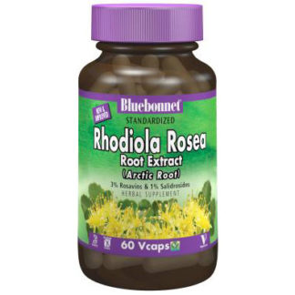 Standardized Rhodiola Rosea Root Extract, 60 Vcaps, Bluebonnet Nutrition