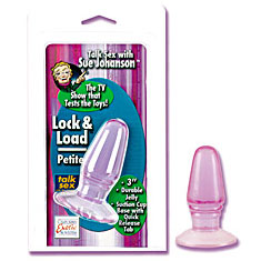 Sue Johanson's Lock & Load Butt Plug - Petite 3 Inch, California Exotic Novelties