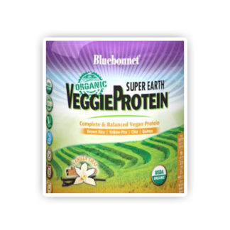 Super Earth Organic VeggieProtein Powder (Veggie Protein), Vanilla Chai Flavor, 8 Packets, Bluebonnet Nutrition