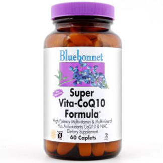 Super Vita-CoQ10 Formula, Multivitamin Plus CoQ10 & NAC, 60 Caplets, Bluebonnet Nutrition