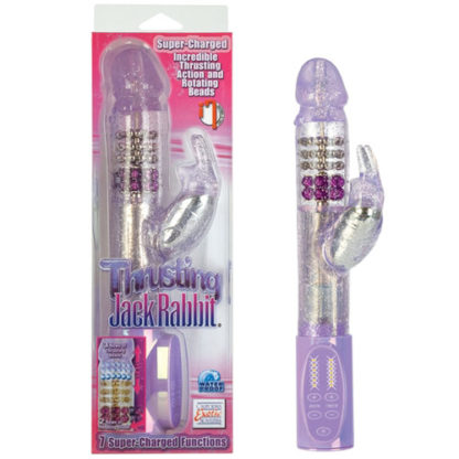 Thrusting Jack Rabbit Vibrator, Lavender, California Exotic Novelties