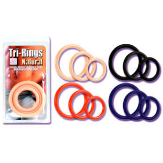 Tri-Rings - Natural, California Exotic Novelties