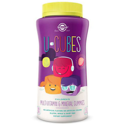 U-Cubes, Children's Multi, No Artificial Flavors, Dairy Free, 60 Gummies, Solgar