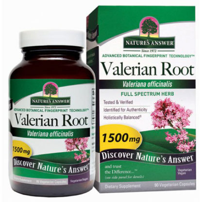 Valerian Root Extract Standardized 500 mg, 90 Vegetarian Capsules, Nature's Answer