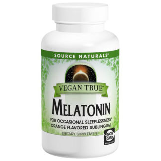 Vegan True Melatonin 2.5 mg Sublingual Orange, 60 Tablets, Source Naturals