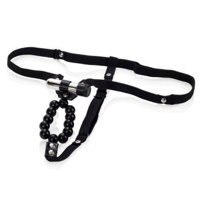 Vibrating Lover's Thong with Stroker Beads, California Exotic Novelties