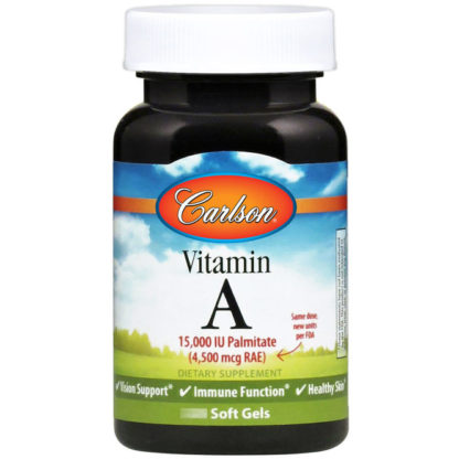 Vitamin A Palmitate 15,000 IU 120 softgels, Carlson Labs