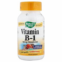 Vitamin B-1 Thiamine 100mg 100 caps from Nature's Way