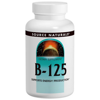 Vitamin B-125 B Complex Yeast Free 125mg 30 tabs from Source Naturals