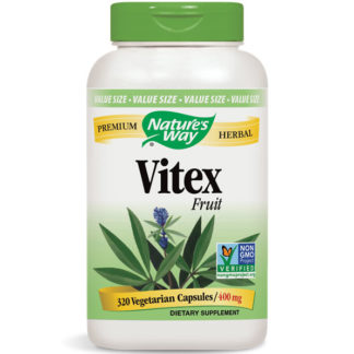 Vitex Fruit 400 mg, Value Size, 320 Vegetarian Capsules, Nature's Way