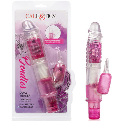 Bendies Bubbly Vibrator, EZ Bend Waterproof Rabbit Vibe, California Exotic Novelties
