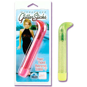 Waterproof Glitter Sticks Vibe - Lime, California Exotic Novelties