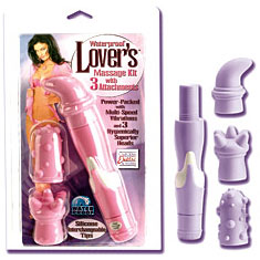 Waterproof Lover's Massage Kit - Purple, California Exotic Novelties