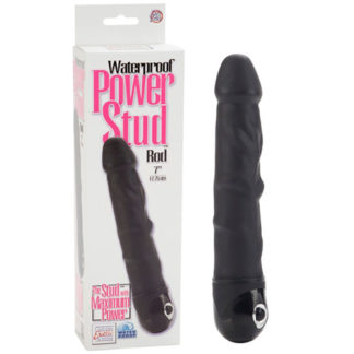 Waterproof Power Stud Rod Vibrating Dong, Black, California Exotic Novelties