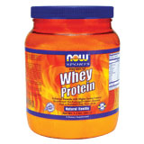 Whey Protein Vanilla with Glutamine, 1.2 lb, NOW Foods