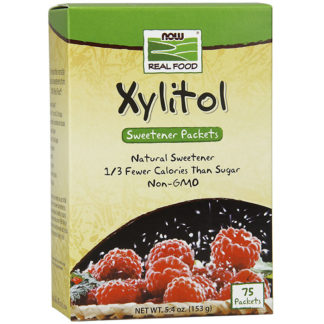 Pure Xylitol Packets, Natural Sweetener, 75 Packets, NOW Foods